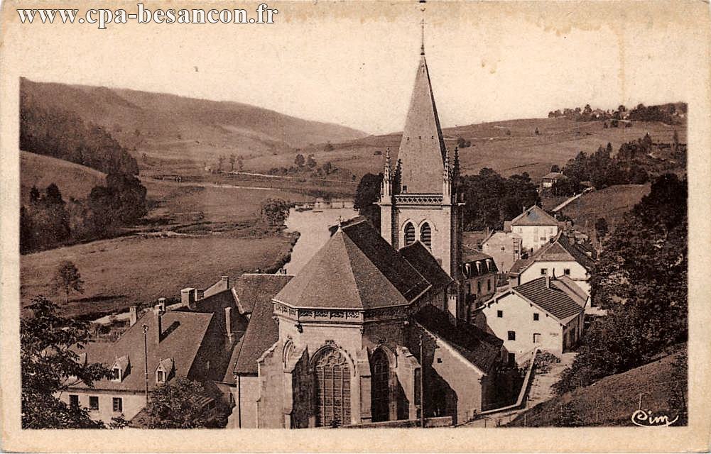 Sites Pittoresques de Franche-Comté 18 - MONTBENOIT (Doubs) L'Abbaye et la Vallée du Doubs